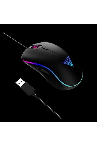 Gamdıas Aura Gs3, Çok Renkli Aydınlatma, Usb Kablolu, 6 Tuşlu, Gaming Mouse, 3.600 Dpı, Siyah Diğer