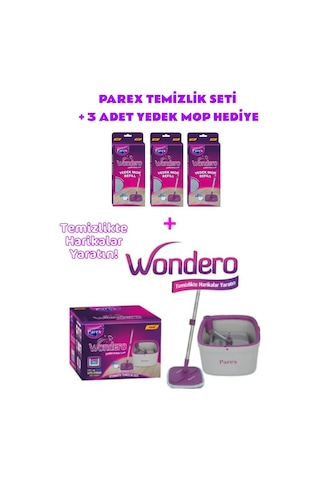 Wondero Otomatik Temizlik Seti - 3 Adet Yedek Mop