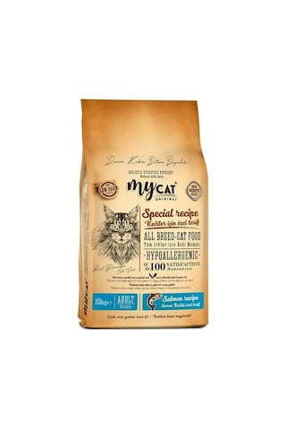 Mycat Az Tahıllı Skin Care Somon Balıklı Yetişkin Kedi Maması 10 KG Mycat Az Tahıllı Skin Care Somon Balıklı Yetişkin Kedi Maması 10 KG