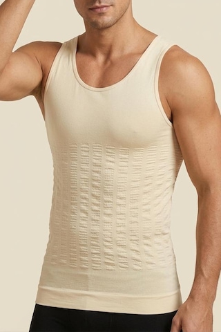 Fit Women Dik Duruş Destekli Korse Atlet 6056 Bej