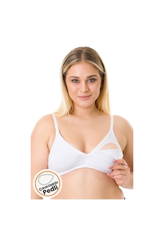 Parlingerie Çıkarılabilir Pedli Emzirme Sütyeni Beyaz