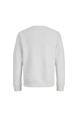 Jack & Jones Jack&jones 12298431 Jjmunk Sweat Crew Neck Whıte Melange Erkek Sweatshirt Gri