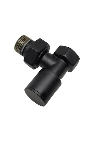 EDP Mat Siyah 1/2" Köşe Radyatör/Havlupan Vanası