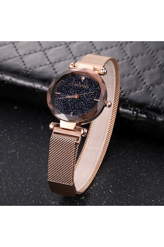 Sones Bs Bee Sister Paslanmaz Çelik Bayan Bileklik Saat Elmas Kol Saati Altın Gümüş