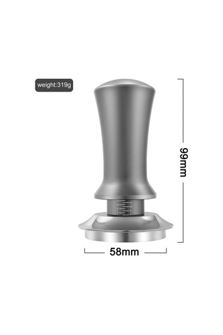 Xuweiwei 58 Mm Simli 1 Adet 51 53 58 Mm Kalibreli Espresso Yaylı Kahve Sıkacağı Paslanmaz Çelik Tabanlı Kahve Aksesuarları Siyah Gümüş Simli