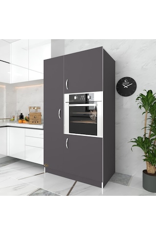 Kenzlife ankastre fırın dolabı banu gri mutfak banyo kiler