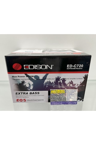 Edison Ed-c720 Double Usb Sd Teyp 7 İnç/4 50w/bluetooth Kamera