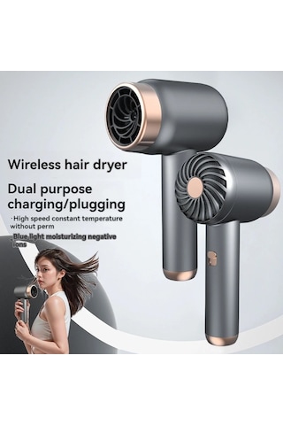 Lixiaqu01 Ev Kullanımı İçin Kablosuz Şarj Saç Kurutma Makinesi,