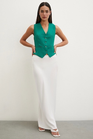 Never More Düğmeli Yelek Yeşil