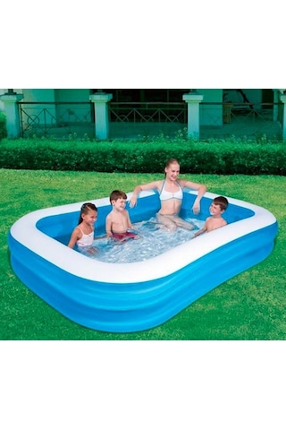 Bestway Aile/çocuk Şişme Büyük Havuz 262 x 175 x 51 CM-54006 Çok Renkli