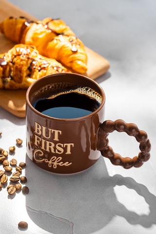 Emsan But First Coffee Kahverengi Kupa 310 Ml Kahverengi