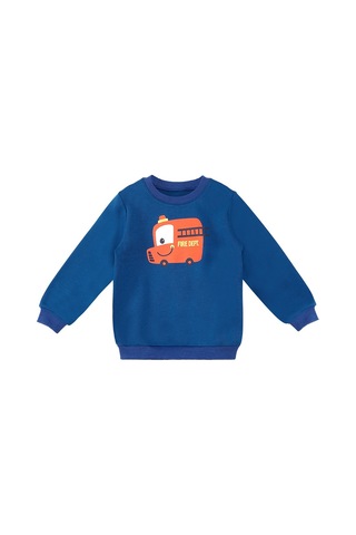 Denokids İtfaiye Erkek Bebek Eşofman Takım - Lacivert