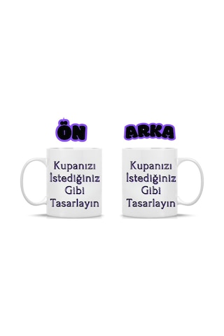 Deepcraft Best Quality Kişiye Özel Baskılı Bardak 1 Adet 300 Ml Beyaz