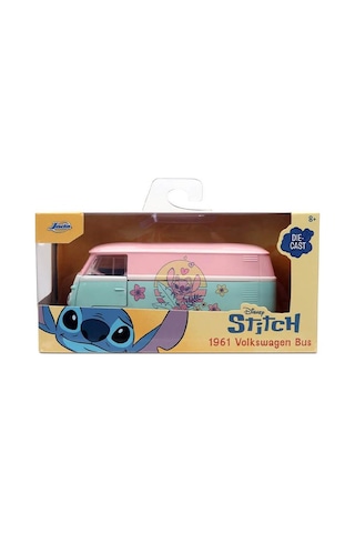 Jada Disney Stitch Angel Desenli 1961 Volkswagen Bus Metal Model Araç 1:32 9336358314r00