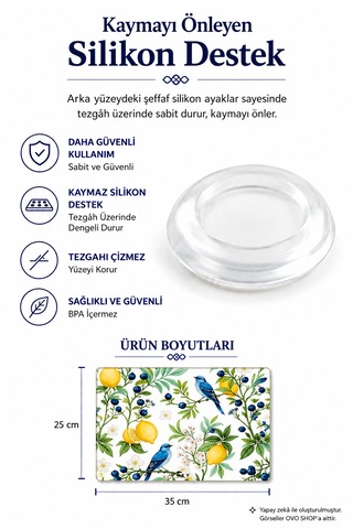 Cam Kesim Panosu Karışık Desenli 25 35 Renkli