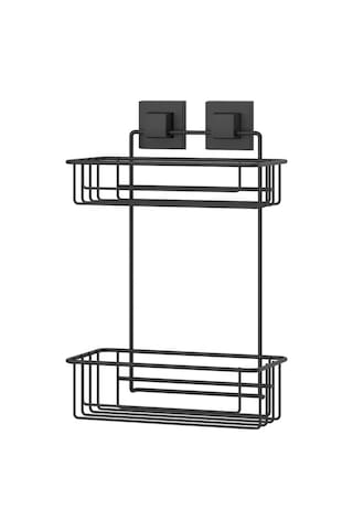 Banyo Rafı 2 Katlı Paslanmaz Easyfix Siyah S242 Siyah