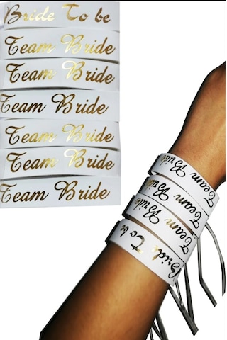12 Adet Bride To Be Gelin Ve Team Bride Nedime Bilekliği Bekarlığ