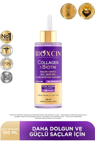 Collagen & Biotin Ekstra Hacim Serumu 100 Ml - Kolajen Biotin İnce Seyrek Saçlar