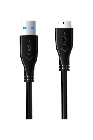 Veggieg Usb 3.0 Micro B Şarj Ve Data Hdd Kablosu 1.5 Metre