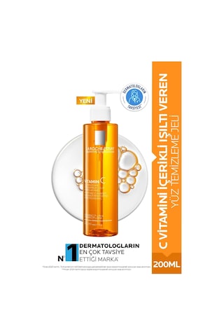 La Roche Posay C Vitamini İçerikli Işıltı Veren Yüz Temizleme Jeli 200 ML