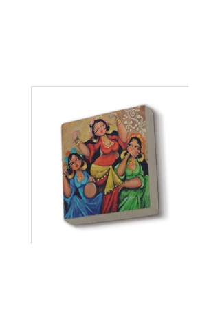 Dans Eden Oryantal Kadınlar Baskılı Taş Magnet 5x5