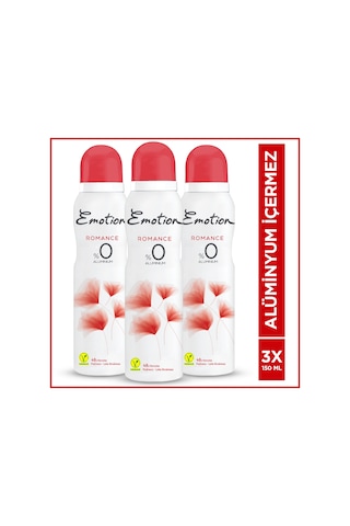 Emotion Romance Kadın Sprey Deodorant 3 x 150 ML