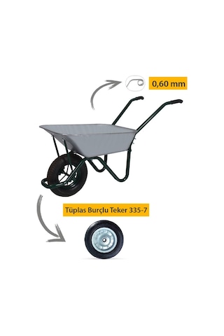 Troyka Galvanizli Demonte El Arabası 0.60 Mm Sac