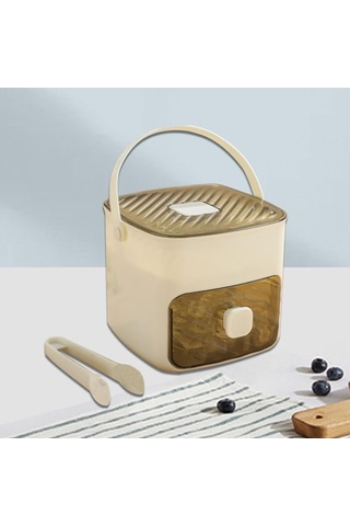 Suntek Basın Tipi Buz Küpü Tepsisi Kapaklı İstife Beyaz