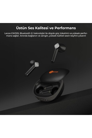 Ew305 Kablosuz Bluetooth 5.1 Mikrofonlu Tws Kulaklık - Enc Çevresel Gürültü Engelleme, Ipx5 Su Geçirmez, 30 Saat O