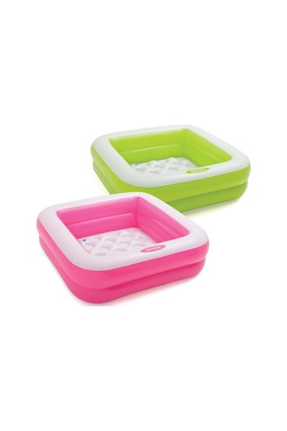 Delux Serisi Balkon Havuzu Serinleme Minikler İçin 57100 Renkli Şişme Taban 2 Bölme 85x23 Cm Çok Renkli