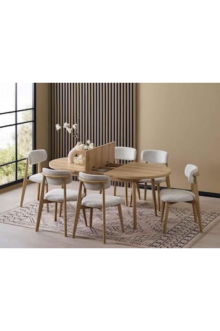 Laçin Yemek Masası Takımı Meşe