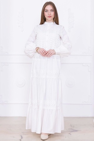 Dantel Detaylı İkili Takım 4712-beyaz Beyaz