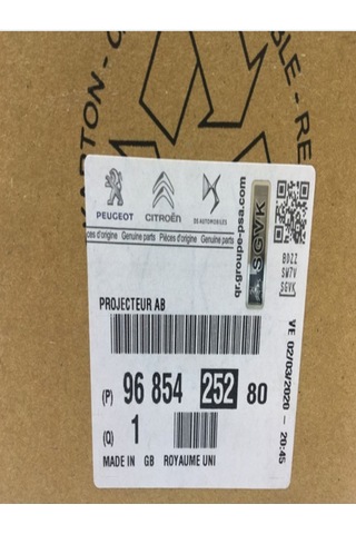 Peugeot 206/207/3008/5008 Uyumlu Sağ Sol Sis Far 6206.n0