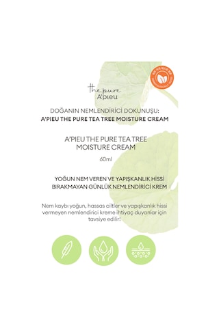 Missha A'pieu The Pure Tea Tree Moisture Yağlanma ve Sivilcelenme Eğilimli Ciltler İçin Nemlendirici Krem 60 ML