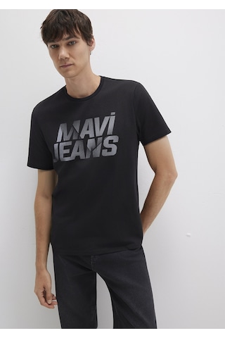 Mavi - Mavi Logo Baskılı Siyah Tişört 0610260-900 Siyah
