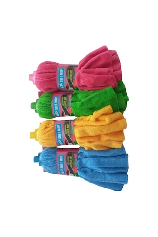 Mega Soft 5 Adet Mega Mikrofiber Havlu Paspas Mop Xl Yedek Ucu