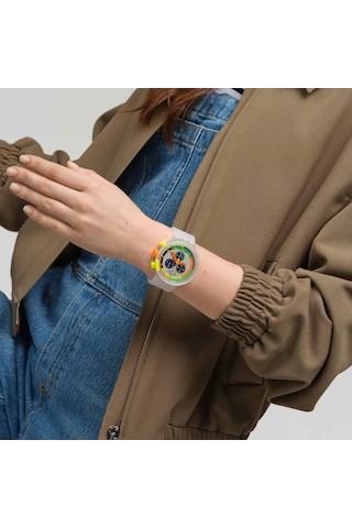 Swatch Swatch Neon Jelly Sb02k100 Kol Saati Beyaz
