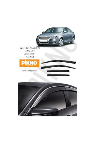 Volkswagen Passat B6 2005-2011 Kromlu Cam Rüzgarlığı 4'lü Set A+ Plus