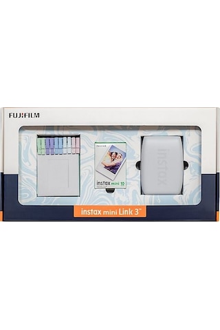 Instax Mini Link 3 C Bundle Box Anlık Fotoğraf Yazıcısı Beyaz