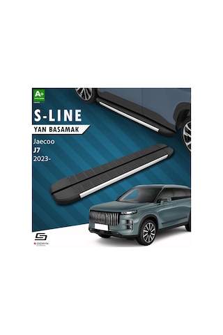 S-dizayn Jaecoo J7 S-line Aluminyum Yan Basamak 183 Cm 2023 Üzeri