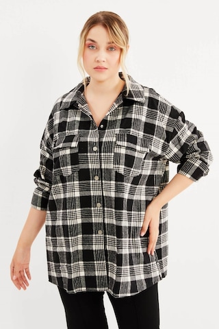 Oduncu Oversize Gömlek-1190 Siyah