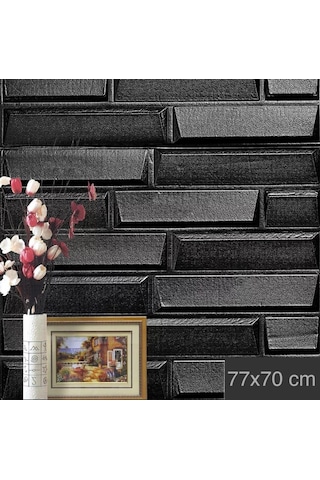 Nw66 Siyah Opak Arkası Yapışkanlı Esnek Silinebilir Duvar Paneli (515400616)