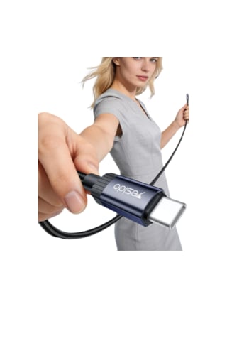 Yesido Ca204 60w Type-c To Type-c Pd Hızlı Şarj Data Kablosu - Siyah 1Adet