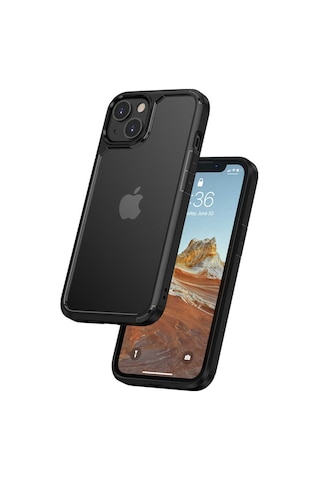 Apple Uyumlu iPhone 13 Kılıf Zore Roll Kenarları Renkli Şeffaf Kılıf
