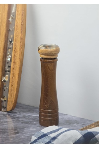 Akasya Baharat Öğütücü - Değirmenli Tuzluk - 20 Cm