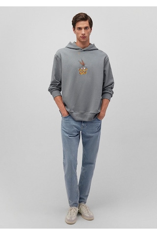 Mavi Erkek Bugs Bunny Kapüşonlu Sweatshırt Çelik Gr 0s10102-70098 Gri