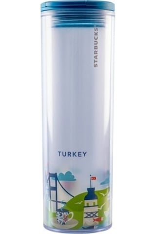 Starbucks Şehir Temalı Termos - Türkiye Istanbul 473 Ml Mavi