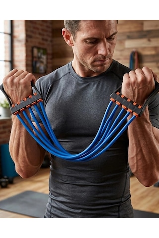 Fitness Direnç Lastiği Evde Spor İçin Çok Amaçlı Egzersiz Bandı Renkli