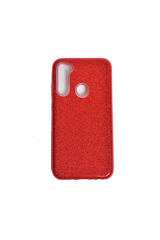 Noktaks - Redmi Note 8 Uyumlu Kılıf Koruyucu Simli Shining Silikon - Mor - T10920