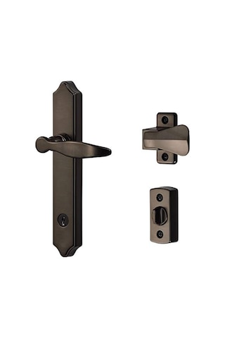 Security Sallanan Kapılar Için Sürgü Kilitli Kapı Kolu Yağlanmış Bronz 4 Parçalı Set